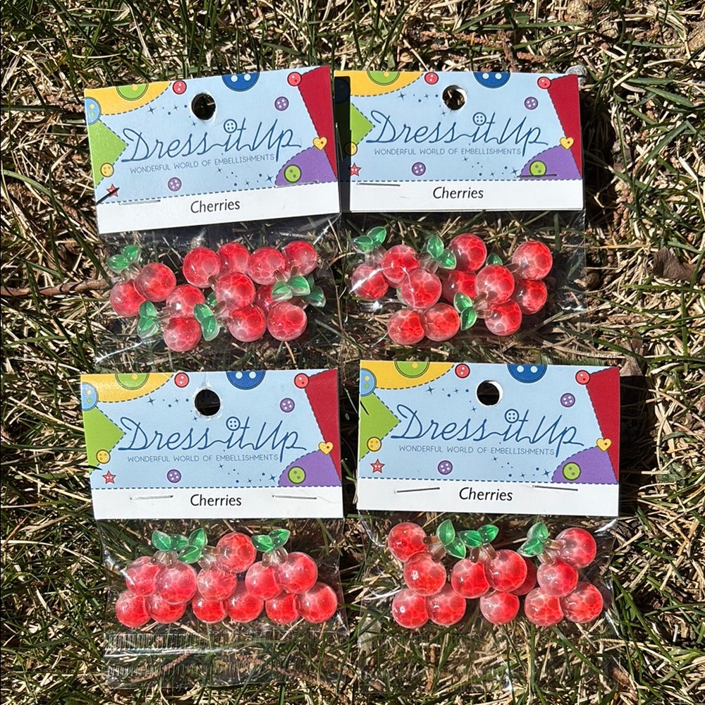 Dress it Up - Cherries Embellishments
